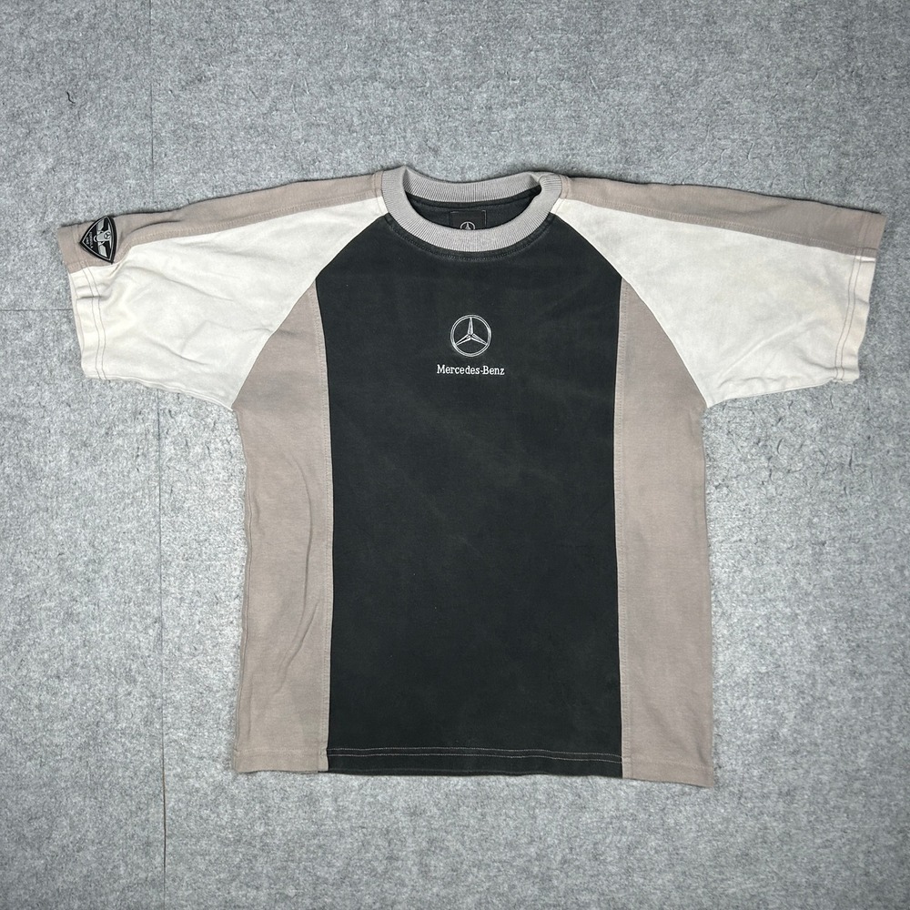 Mercedes-Benz T-Shirt Mens Small Black Grey Formula One Racing Tee Motor Sports
